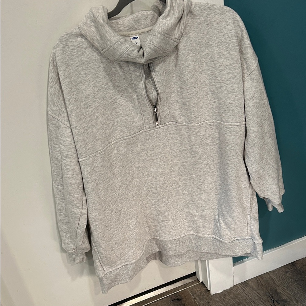 Old Navy Light Gray Women's Cowl Neck Sweater
